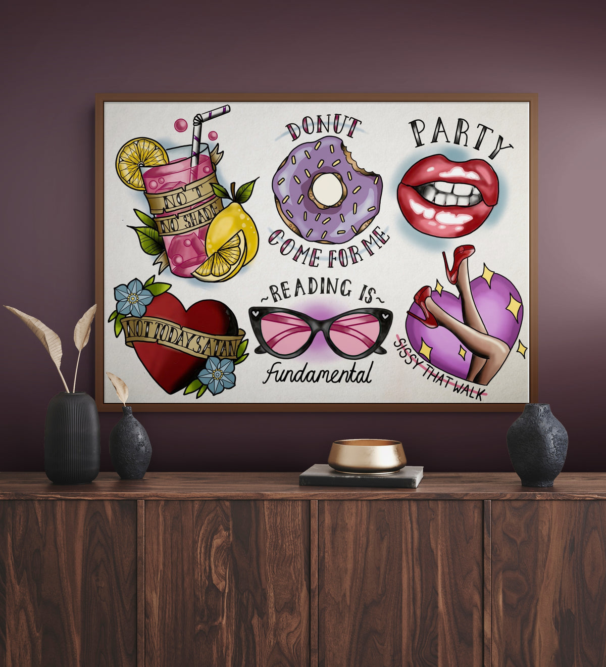 Ru Paul’s Drag Race Tattoo Style Print