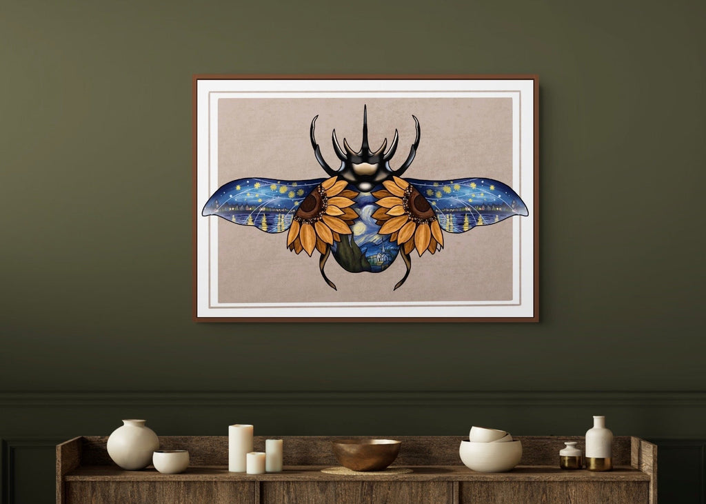 Tattoo Style Vincent Van Gogh Beetle