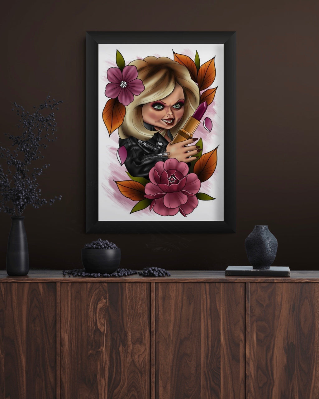 Chucky and Bride of Chucky Tattoo Style Prints