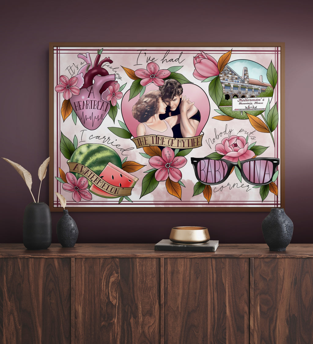 Dirty Dancing Tattoo Style Print