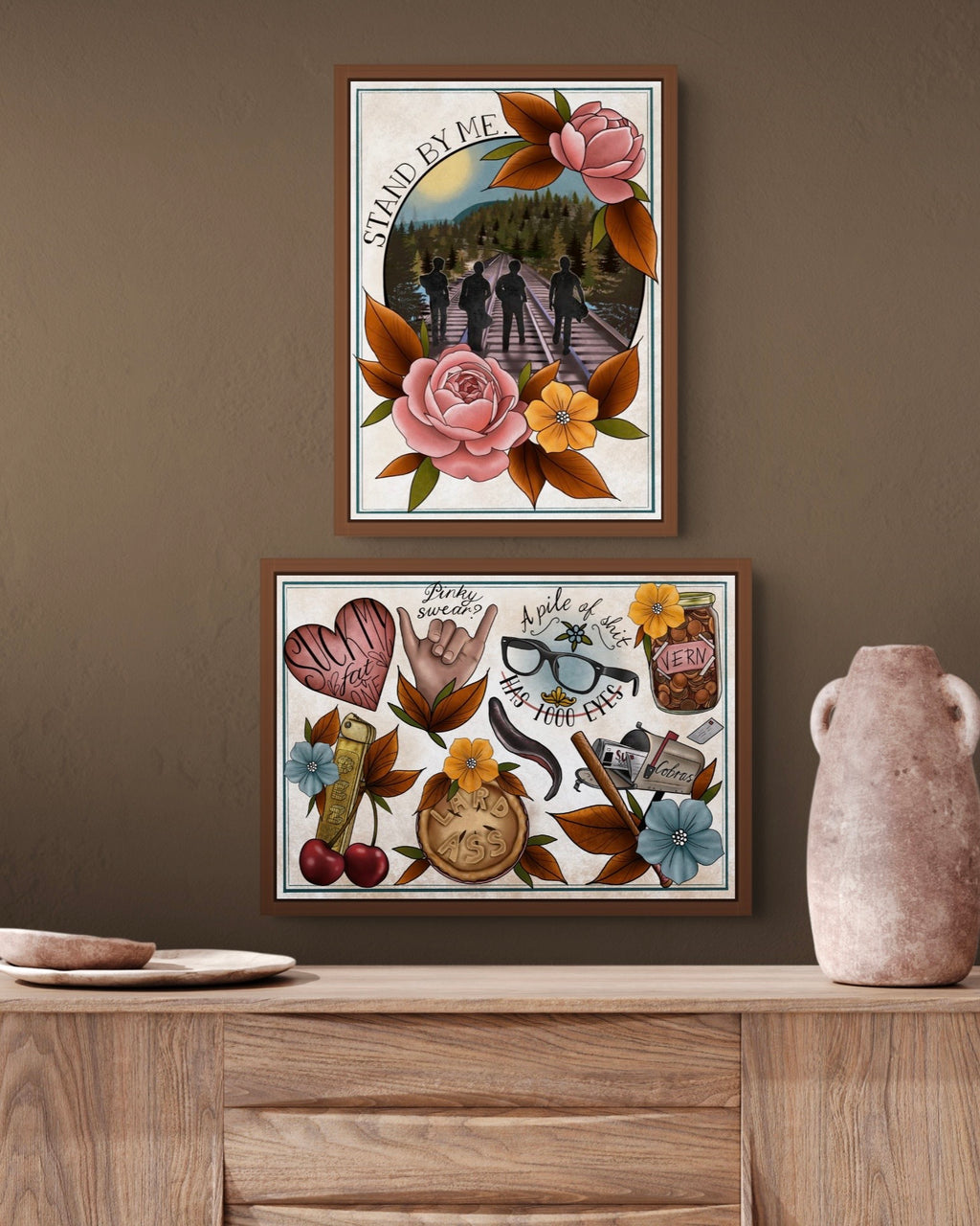 Stand By Me Tattoo Style Print