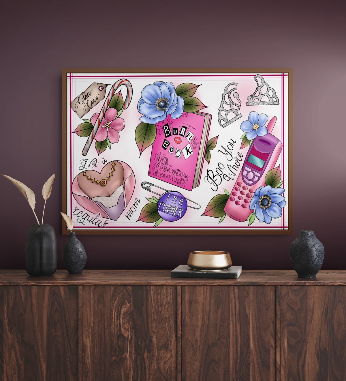 Mean Girls Tattoo Style Print