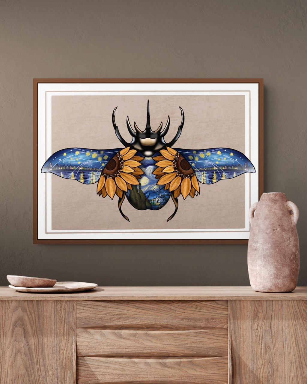 Tattoo Style Vincent Van Gogh Beetle